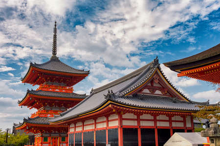 Kyoto / Japan - November 3, 2017: Kiyomizu-dera Buddhist temple UNESCO world heritage site in Kyoto Japanのeditorial素材