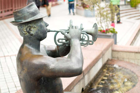 Kobe Jazz street, site of traditional jazz festival and popular tourist area in Kobe, Hyogo prefecture, Japanのeditorial素材