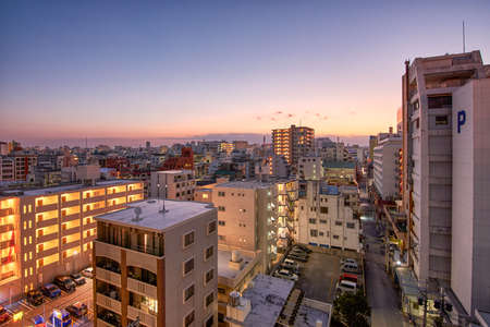 Naha, Okinawa prefecture / Japan - February 28, 2018: Cityscape of Naha, capital of Okinawa Prefecture, Japanのeditorial素材