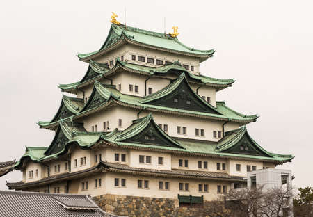 Nagoya Castle in Nagoya, Japan, built by shogun Tokugawa Ieyasu 1610-1619のeditorial素材