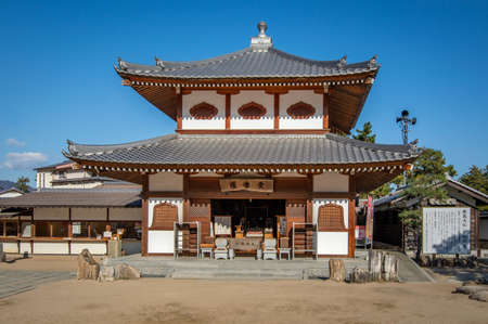 Itsukushima Shinto Shrine on the Itsukushima, Miyajima island, in the city of Hatsukaichi in Hiroshima Prefecture in Japan, UNESCO World Heritage Siteのeditorial素材