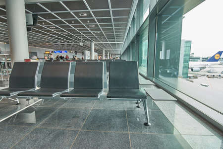 Frankfurt / Germany - September 26, 2017: Frankfurt Airport (Flughafen Frankfurt am Main), one of the world's busiest airports and the main hub for Lufthansa, the largest airline in Europeのeditorial素材