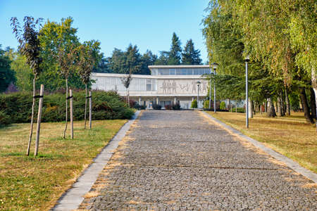 Belgrade / Serbia - September 26, 2020: The Museum of Yugoslavia, with Josip Broz Tito's grave located in The House of Flowers. It is the most visited museum in Serbiaのeditorial素材