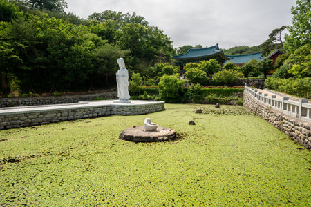 Naksansa Korean Buddhist temple complex in the Jogye order in Gangwon Province South Korea on 12 June 2022のeditorial素材