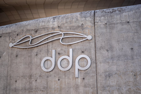 Dongdaemun Design Plaza landmark in Seoul, South Korea, futuristic architecture designed by Zaha Hadid on 21 January 2023のeditorial素材