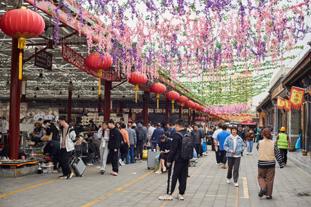 Panjiayuan Antique Market (Beijing Antique Market), biggest arts, crafts, and antiques market in...