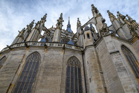 Roman Catholic Church of Saint Barbara in Kutna Hora town in the Central Bohemian Region of the Czech Republic on 26 January 2025の写真素材