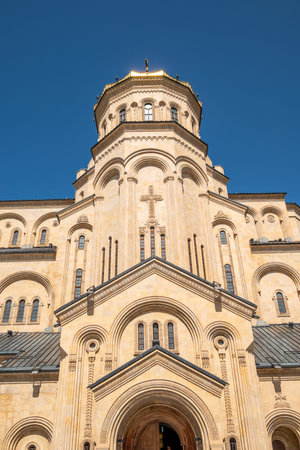 Holy Trinity Cathedral of Tbilisi (Sameba), main cathedral of the Georgian Orthodox Church located...