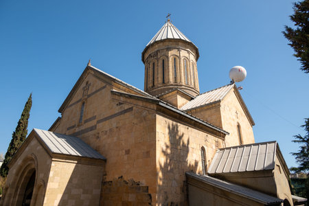 Exterior of the Sioni Cathedral of the Dormition Georgian Orthodox cathedral located in historic Old...