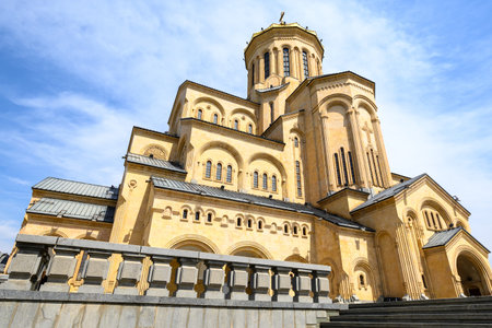 Holy Trinity Cathedral of Tbilisi (Sameba), main cathedral of the Georgian Orthodox Church located...