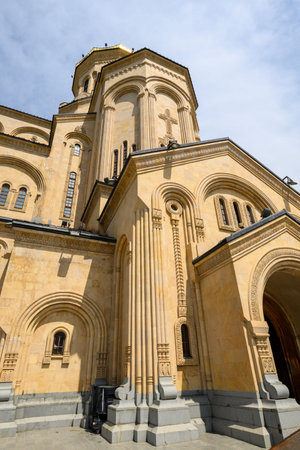 Holy Trinity Cathedral of Tbilisi (Sameba), main cathedral of the Georgian Orthodox Church located...