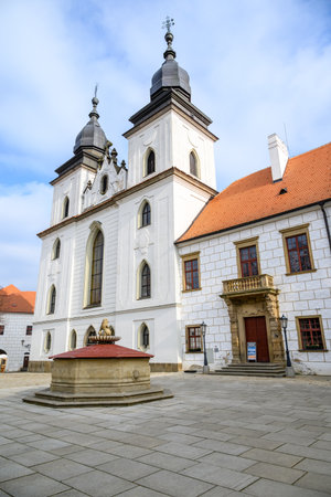 St. Procopius Basilica, UNESCO World Heritage Site in Trebic, Czech Republic on 8 February 2025の写真素材