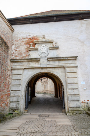 Spilberk Castle, historic fortress on a hilltop above downtown Brno, South Moravian region of the Czech Republic on 9 February 2025の写真素材