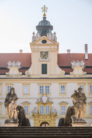 Valtice palace, UNESCO World Heritage site in the South Moravia region in Valtice, Czech Republic on...