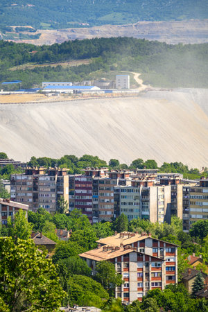 Copper mine and smelting complex in Bor, Serbia on 31 May 2025の写真素材
