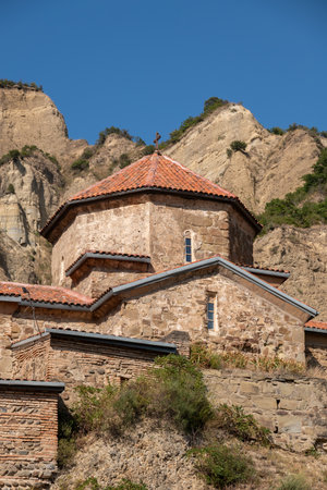 Shio-Mgvime Monastery, medieval monastic complex of Georgian Orthodox Church near the town of Mtskheta in Georgia on 31 August 2025の写真素材