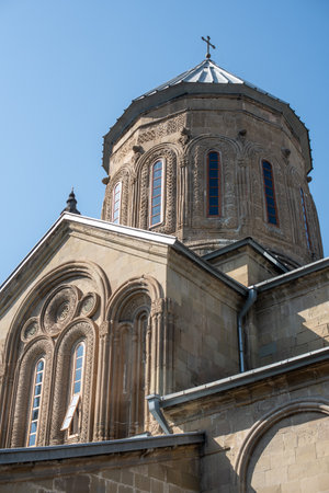 Samtavro Monastery, Georgian Orthodox Christian monastery complex of Samtavro Transfiguration Church and Nunnery of St. Nino and UNESCO World Heritage site in Mtskheta, Georgia on 31 August 2025の写真素材