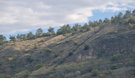 National Botanical Garden in Sololaki hills in Tbilisi, capital of Georgiaの写真素材
