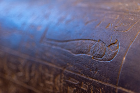 Exhibits in Egyptian and Near Eastern Collection of the Kunsthistorisches Museum Wien - Museum of Fine Arts, in Maria Theresien Platz square in Vienna, Austria on 5 May 2023の写真素材