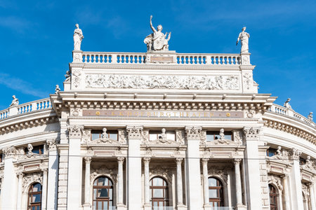 Hofburg Theater in Vienna, capital of Austria, on 3 May 2023の写真素材