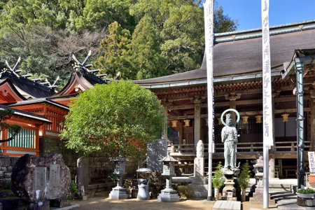 Kumano Nachi Taisha Grand Shinto shrine in Nachisan in Wakayama prefecture of Japan on 16 February 2024の写真素材