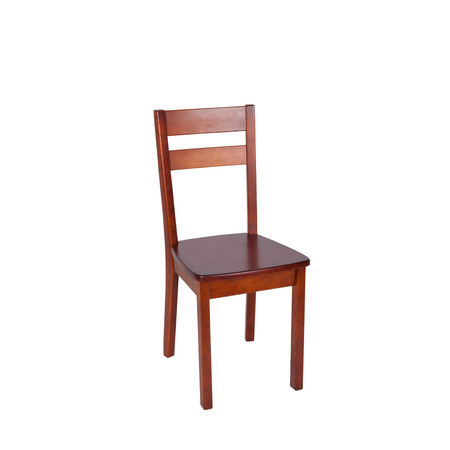 wooden chair isolated on white background. 1 of 7 viewsの写真素材