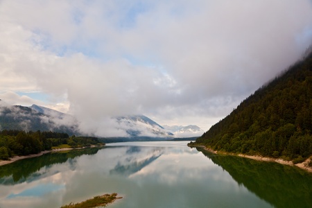silvensteinsee in bavariaの写真素材
