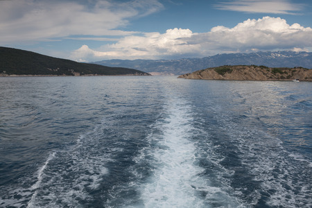 View of the Adriatic Sea in Croatiaの写真素材