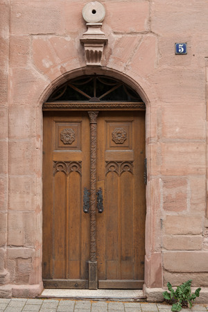 windows and doors in the old European styleの写真素材