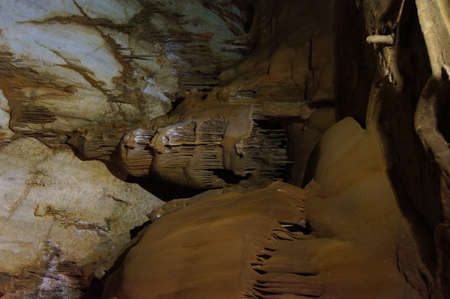 Unusual and interesting marble caves in Israelの写真素材