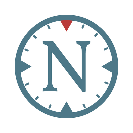 Compasses flat icons. Isolated vector illustration on white background.のイラスト素材