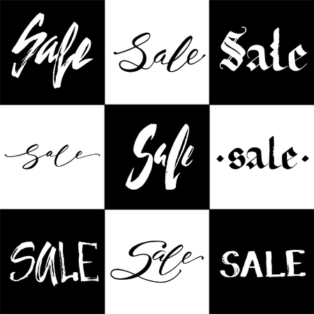 Set of Black Friday sale lettering.のイラスト素材