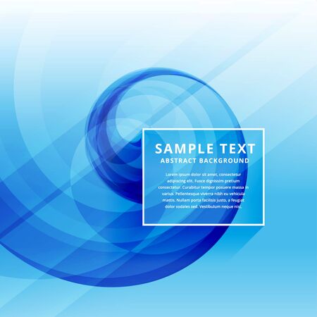 beautiful clean minimal blue business wave designのイラスト素材