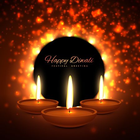 colorful diwali season greeting card designのイラスト素材