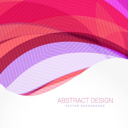 abstract wave background design templateのイラスト素材