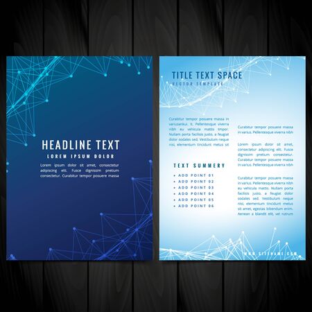 brochure flyer design illustrationのイラスト素材