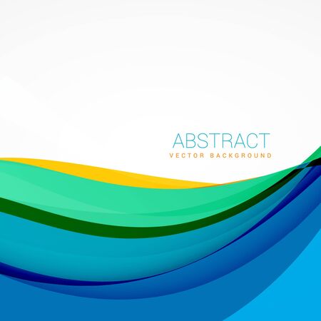 modern colorful waves background designのイラスト素材