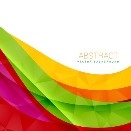 colorful wave abstract backgroundのイラスト素材