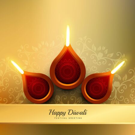 diwali festival diya design illustrationのイラスト素材
