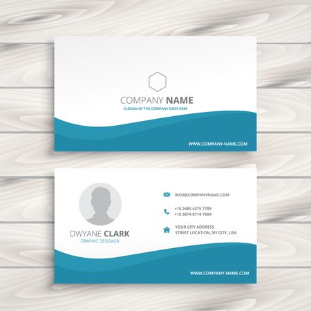 simple clean business cardのイラスト素材