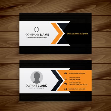 dark corporate business cardのイラスト素材