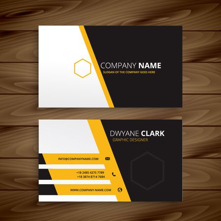 modern business card templateのイラスト素材