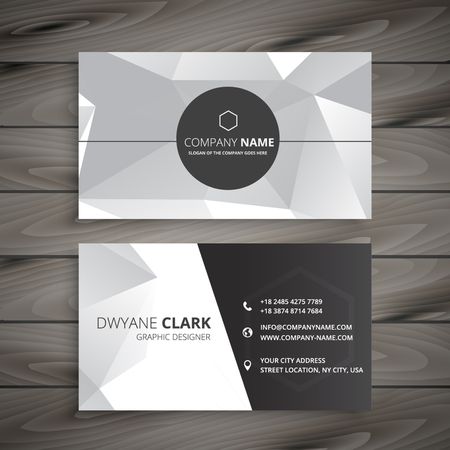 abstract business card in grayのイラスト素材