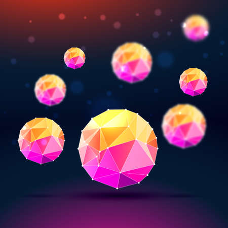 colorful sphereのイラスト素材