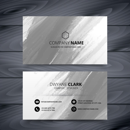 grunge style business card design templateのイラスト素材