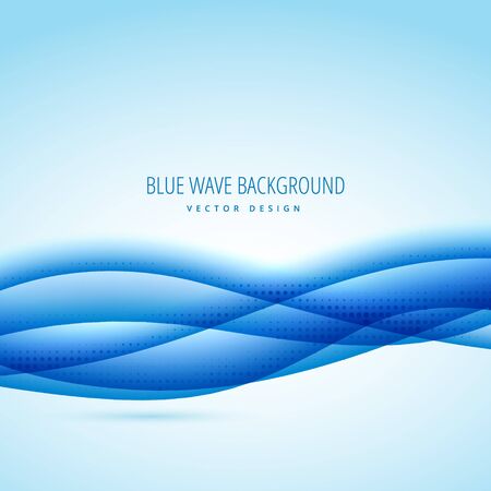 abstract blue wave design backgroundのイラスト素材