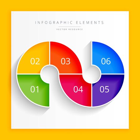 modern steps infographic designのイラスト素材