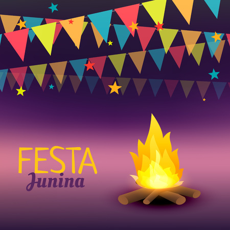 June Festival celebration illustrationのイラスト素材