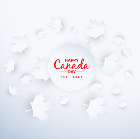 beautiful canada day backgroundのイラスト素材