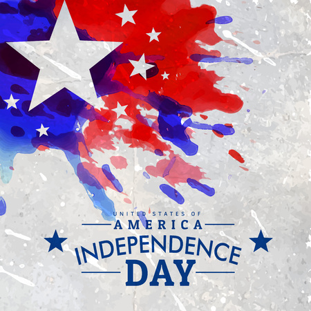 grunge style american independence day backgroundのイラスト素材